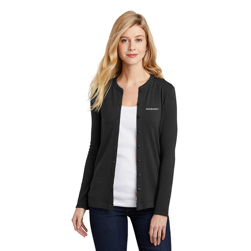 Port Authority® Concept Stretch Button-Front Cardigan - Ladies